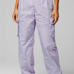 NWT Fabletics Lavender Cargo Track Pants